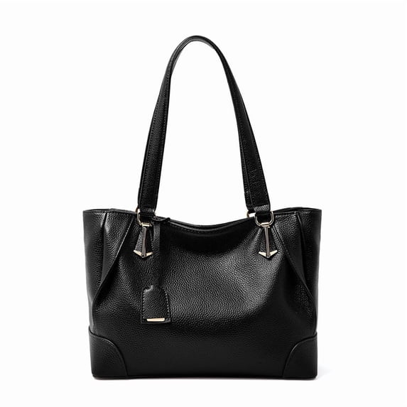 Genuine Leather Hobo Tote Bag, Women's Grainy Shoulder Handbag Purse