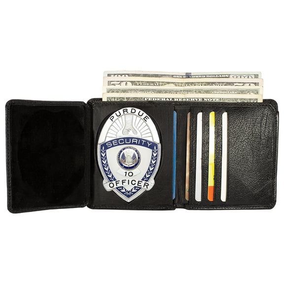 Genuine Leather ID Badge Wallet for Police, Law Enforcement Officer