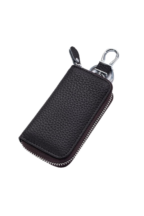 Genuine Leather Key Holder Bag 6 Hooks Key Case Car Key Holder Wallet for Men & Women.
