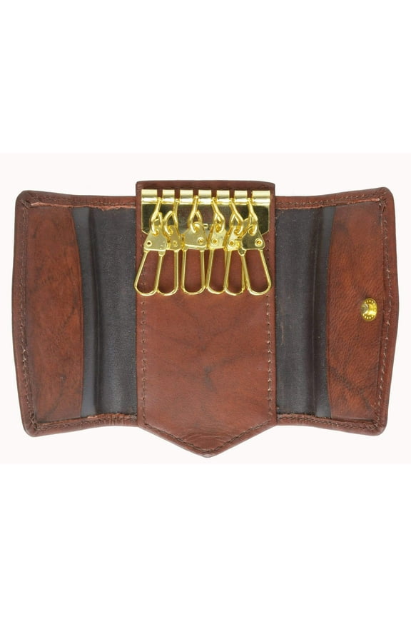 Genuine Leather Key Holder Small Size with Snap Closure 1312 CF (C)