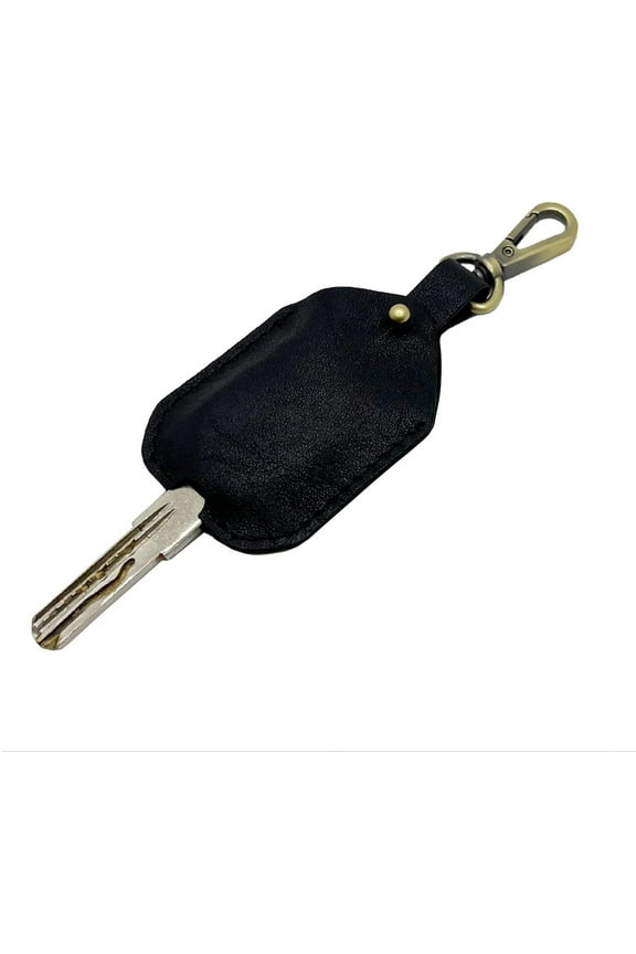 Genuine Leather Key Sleeve,Handmade Key Ring Holder,Vintage Key Cover Stylish Protective Key Case for Broken Key