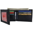 thumbnail image 1 of Genuine Leather Lambskin Wallet Side Flap and Credit Card ID Holder Wallet 92, 1 of 22