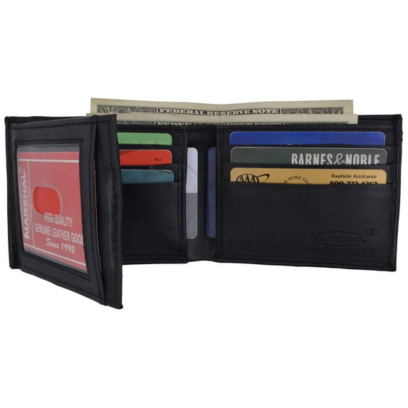 Genuine Leather Lambskin Wallet Side Flap and Credit Card ID Holder Wallet 92