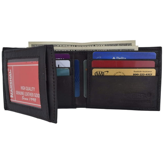 Genuine Leather Lambskin Wallet Side Flap and Credit Card ID Holder Wallet 92