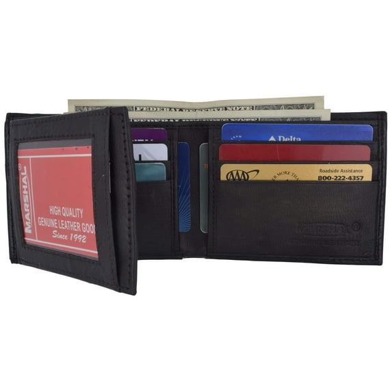 Genuine Leather Lambskin Wallet Side Flap and Credit Card ID Holder Wallet 92