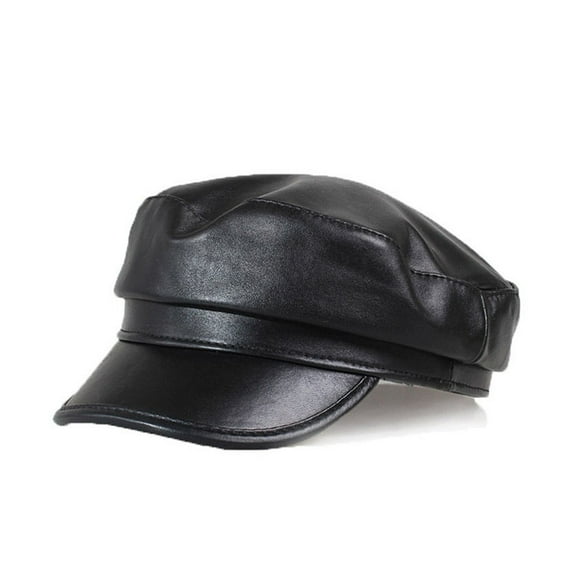 Genuine Leather Men Baseball Cap Hat Men's Real Leather Adult Solid Hats Caps ,Classic Design
