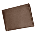 thumbnail image 1 of Genuine Leather Men's Bifold Money Clip Front Pocket Credit Card Wallet, 1 of 10