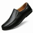 thumbnail image 1 of Genuine Leather Men's Casual Shoes Loafers Moccasins Breathable Slip On Shoes, 1 of 11