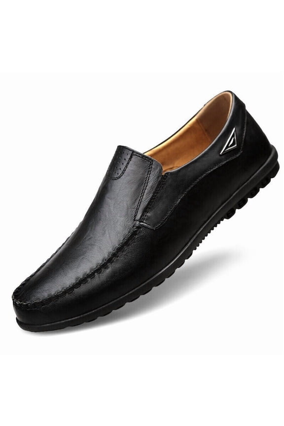 Genuine Leather Men's Casual Shoes Loafers Moccasins Breathable Slip On Shoes