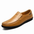 thumbnail image 1 of Genuine Leather Men's Casual Shoes Loafers Moccasins Breathable Slip On Shoes, 1 of 11