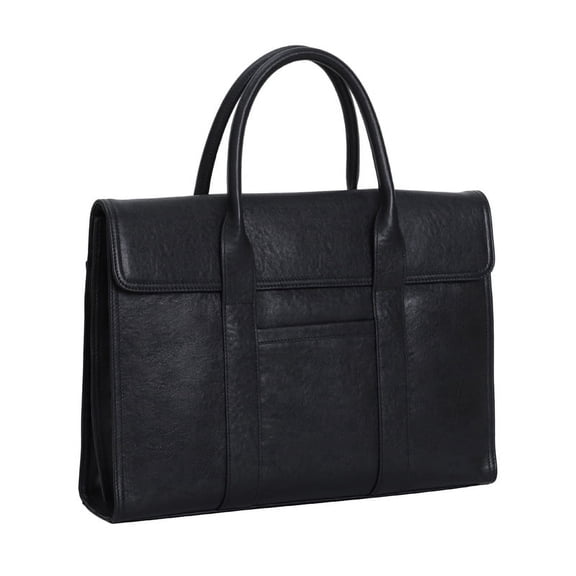 Genuine Leather Men's Full-Grain Cowhide Briefcase Laptop Case Business Top-Handle Bag Large