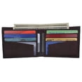 thumbnail image 1 of Genuine Leather Mens Bifold Slim Wallet Credit Card Holder 1308 CF, 1 of 53