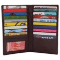 thumbnail image 1 of Genuine Leather Mens Long ID 19 Credit Card Security Wallet RFID Blocking, 1 of 32