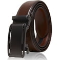 thumbnail image 1 of Genuine Leather Mens Ratchet Belt - Belts For Men With Adjustable Automatic Buckle, 1 of 4