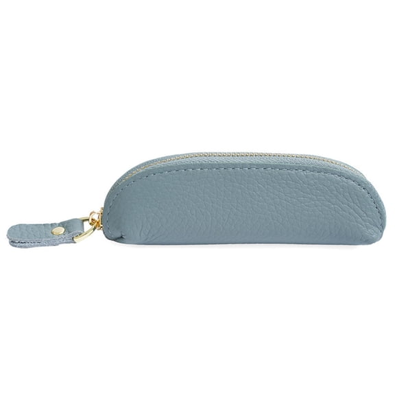 Genuine Leather Mini Wallet Women's Cute Coin Pouch Japanese Ins Style Zipper Small Purse Cowhide Ladies Fashion Compact Money Bag