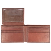 Genuine Leather Minimalist Bifold Wallet For Men, Slim Mens Wallet