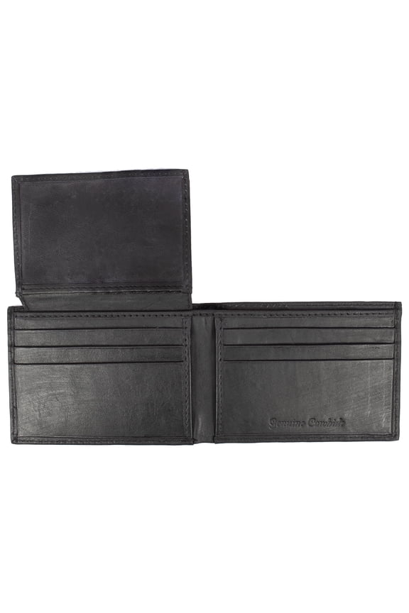 Genuine Leather Minimalist Bifold Wallet For Men, Slim Mens Wallet