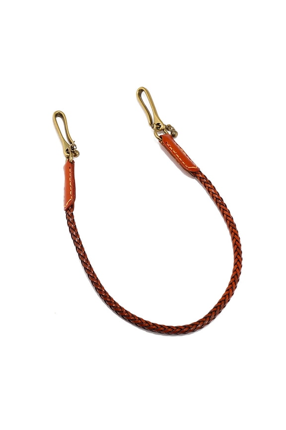 Genuine Leather Motorcycle Wallet Chain Adjustable Length Designs Handmade Jeans Chain for Men's Rock Casual Wear