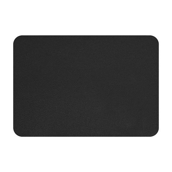 Genuine Leather Mouse Pad, Small Waterproof and Oil-Resistant Mouse Mat, Easy to Clean and Durable for Office and Home ( Black )