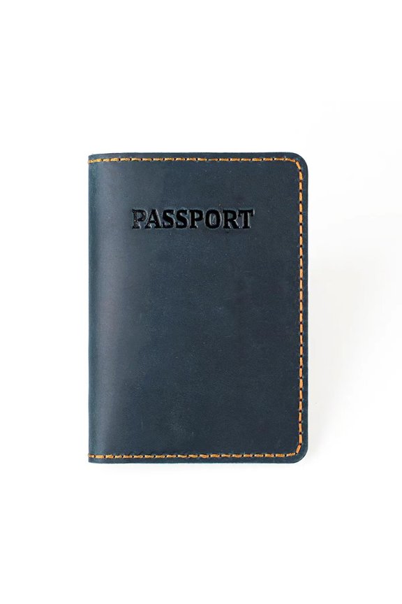 Genuine Leather Passport Holder, Wallet Cover Case for Travel Must Haves, Card Slots - RFID Blocking Travel Wallet - Men's Passports Case