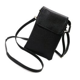 Spencer Women Cell Phone Purse Bag Mini Crossbody Bag Shoulder Strap Touch Screen Smartphone Pouch Wallet Black Walmart