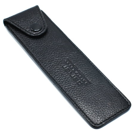 Genuine Leather Protective Travel Case for Straight, Shavette and Barber Razors from Parker Safety Razor - Felt Lined