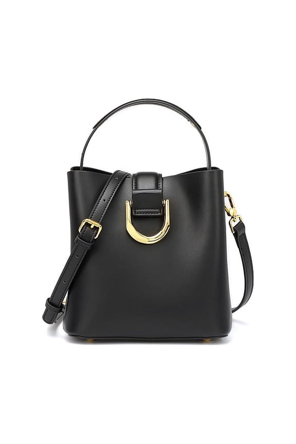 Genuine Leather Purse Women's Shoulder Bag Top-Handle Handbag Cowhide Medium