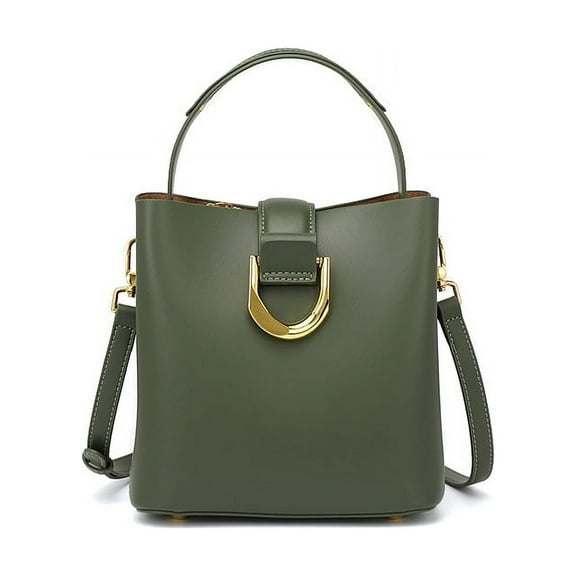 Genuine Leather Purse Women's Shoulder Bag Top-Handle Handbag Cowhide Medium