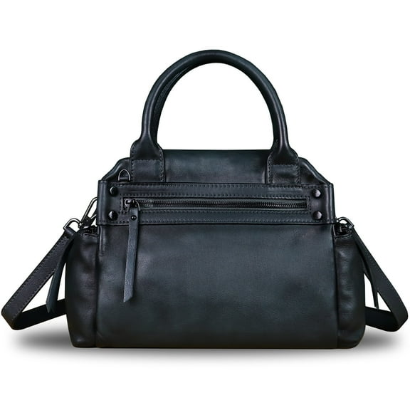 Genuine Leather Purse and Handbag Women Embossed Leather Crossbody Shoulder Bag