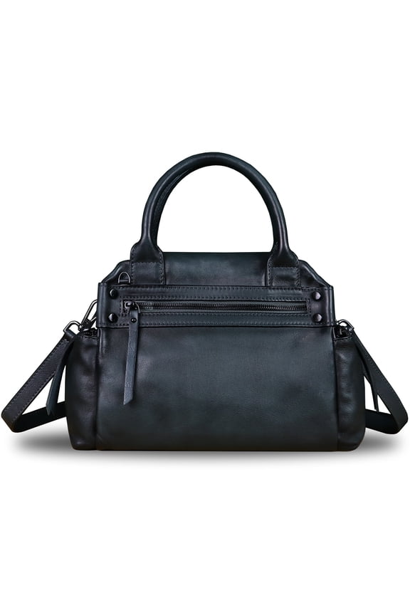 Genuine Leather Purse and Handbag Women Embossed Leather Crossbody Shoulder Bag