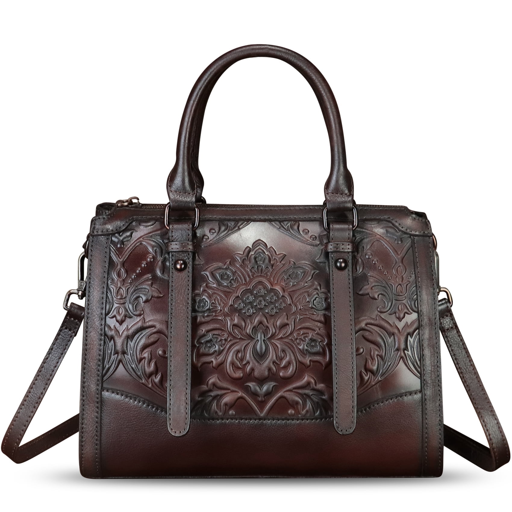 Genuine Leather Purse and Handbag for Women Retro Leather Crossbody Shoulder Bag