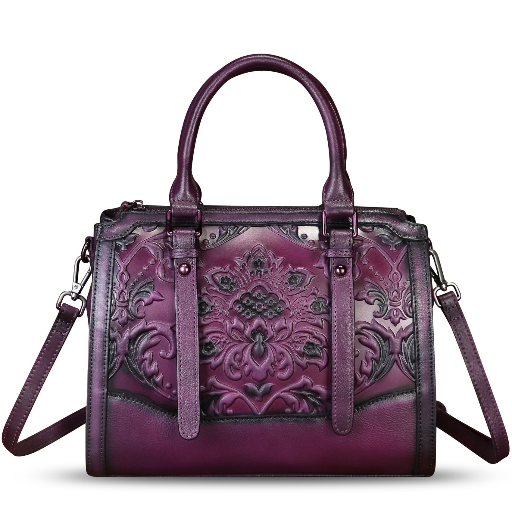 Genuine Leather Purse and Handbag for Women Retro Leather Crossbody Shoulder Bag
