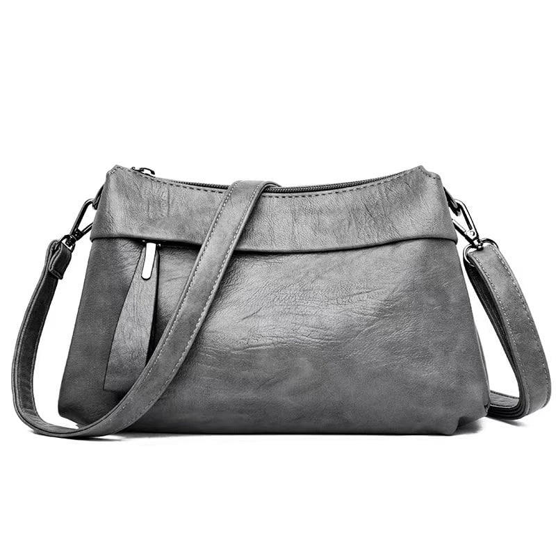 Genuine Leather Purse for Women Hobo Bag Trendy Crossbody Bag and Shoulder Bag with 2 Straps