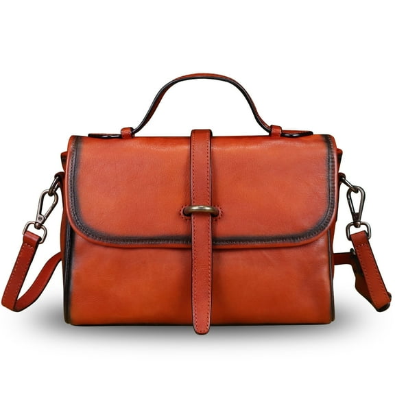Genuine Leather Purses and Handbags Women Vintage Crossbody Shoulder Bag Satchel