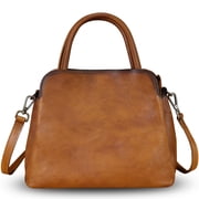 Genuine Leather Purses and Handbags Women Vintage Crossbody Shoulder Bag Satchel