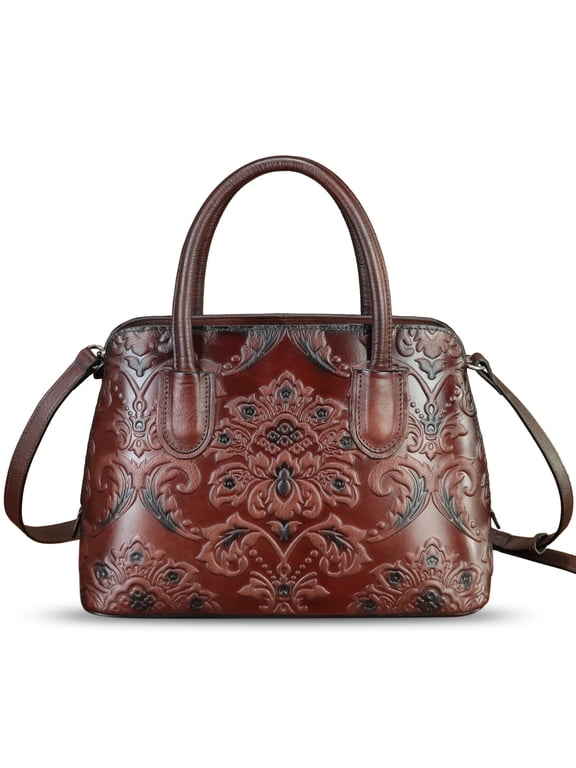 Genuine Leather Purses and Handbags Women Vintage Shoulder Bag Crossbody Bag
