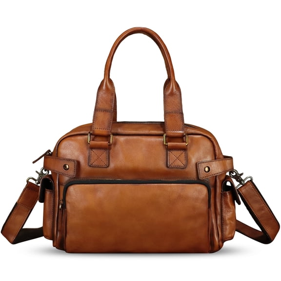 Genuine Leather Purses and Handbags for Men Women Top Handle Bag Shoulder Bag