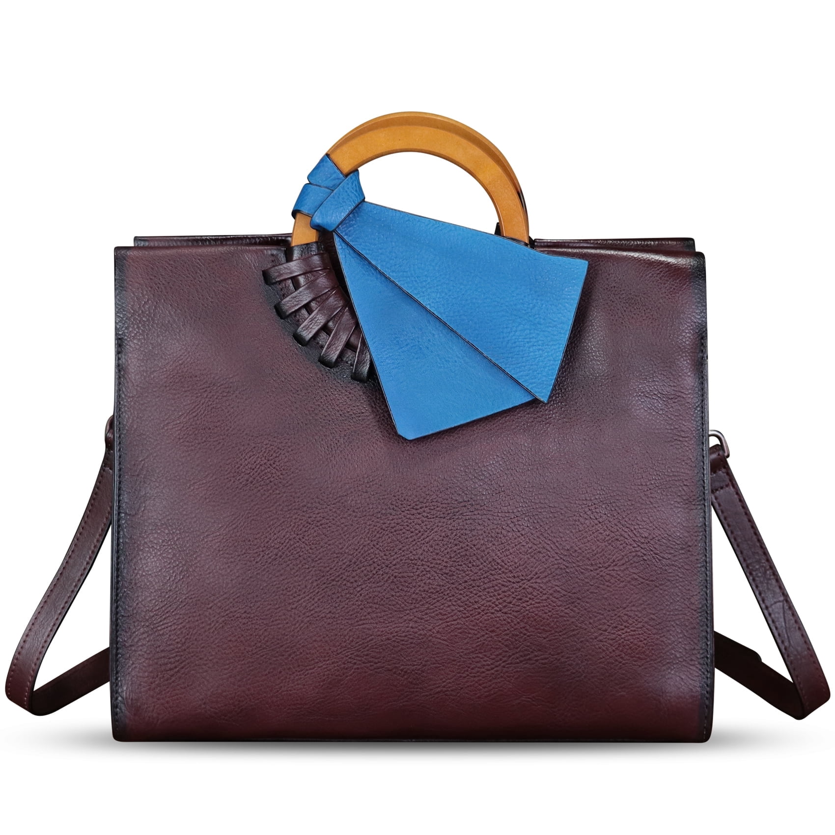 Genuine Leather Purses and Handbags for Women Fashion Crossbody Shoulder Bag