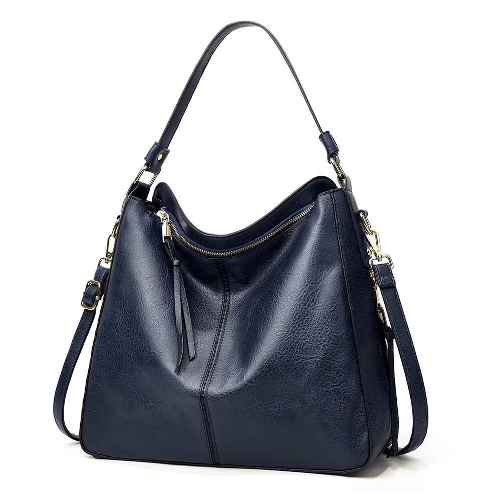 Navy blue leather satchel hotsell