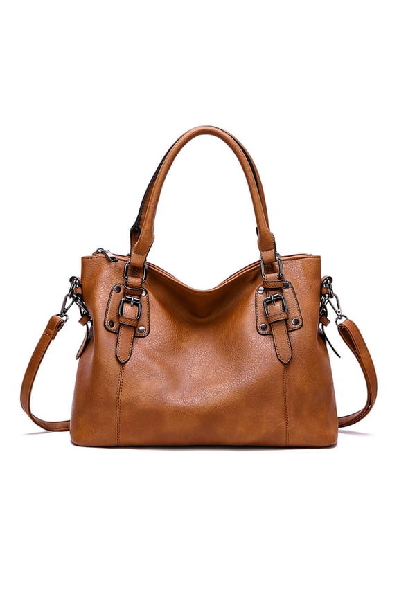 Genuine Leather Purses and Handbags for Women Tote Top Handle Shoulder Hobo Bag Satchel Ladies Crossbody Bags,brown