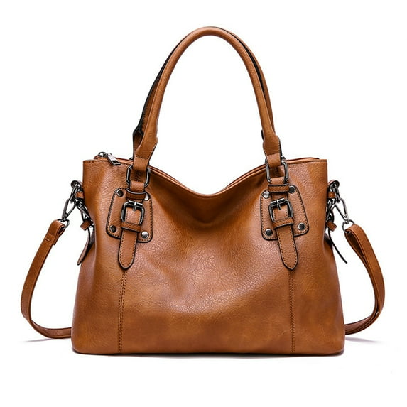 Genuine Leather Purses and Handbags for Women Tote Top Handle Shoulder Hobo Bag Satchel Ladies Crossbody Bags,brown