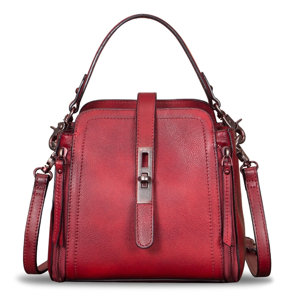 Genuine Leather Purses and Handbags for Women Vintage Crossbody Shoulder Bag