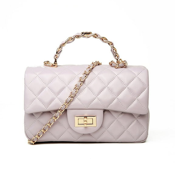 Genuine Leather Quilted Chain Women's Handbag 2025 New Versatile Shoulder Crossbody Small Square Bag