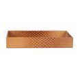 thumbnail image 1 of Genuine Leather Rectangle Storage Tray, Golden Brown, Shower and Bathroom Accessory, 1 of 3