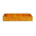thumbnail image 1 of genuine leather rectangle storage tray, honey comb, shower and bathroom accessory, 1 of 3
