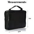 thumbnail image 1 of Genuine Leather Religious Book Bible Cover Organizer with Handle, 1 of 9
