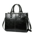 thumbnail image 1 of Genuine Leather Satchel Handbags for Women Large Shoulder Crossbody Bag Elegant Ladies Tote Purse with Zipper, 1 of 1