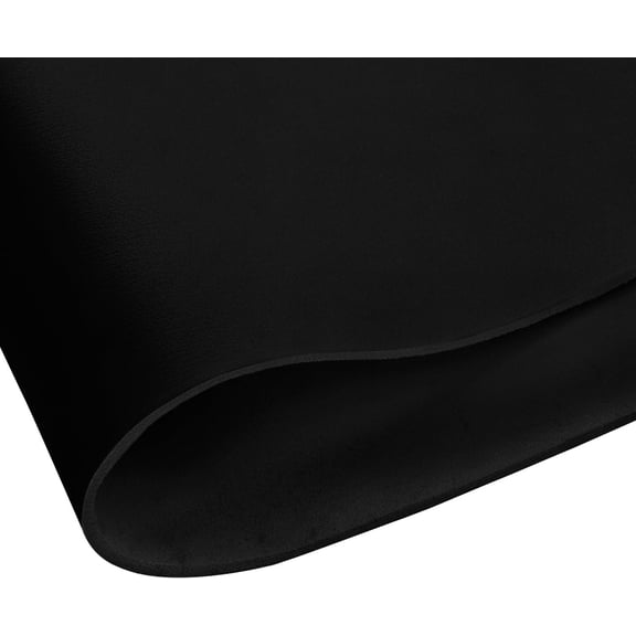 Genuine Leather Sheet for Crafts Full Grain Cowhide Crafting Tooling Leather Black 6x12