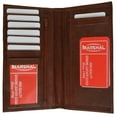 thumbnail image 1 of Genuine Leather Sim Checkbook Organizer ID Credit Card Holder Wallet 853 CF, 1 of 5