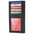 thumbnail image 1 of Genuine Leather Slim Bifold Checkbook Cover Credit Card ID Holder, 1 of 27